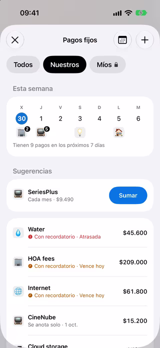 Pagos fijos: calendario y vencimientos